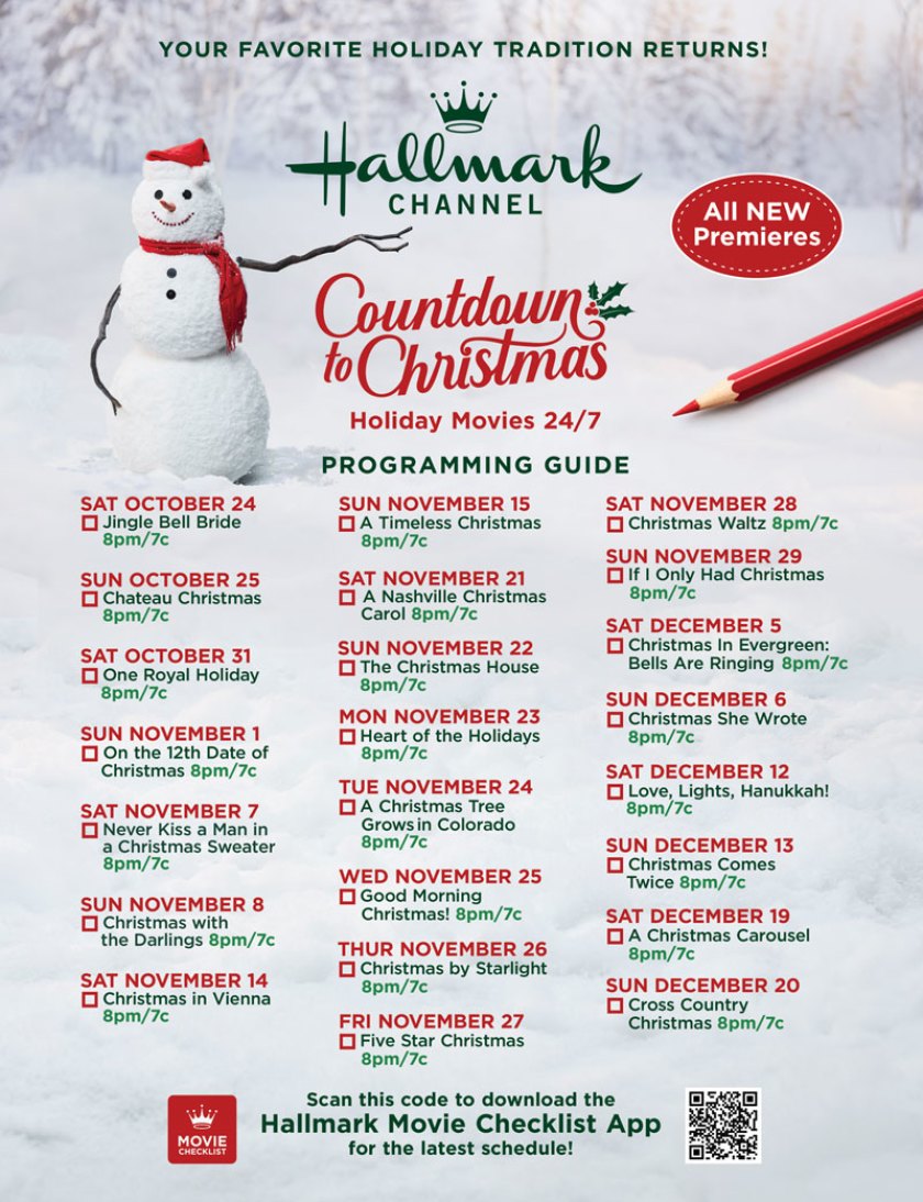 2020 Hallmark Channel Countdown to Christmas