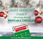 Great American Family Christmas Movie 2022 Schedule Checklist — Free Printable