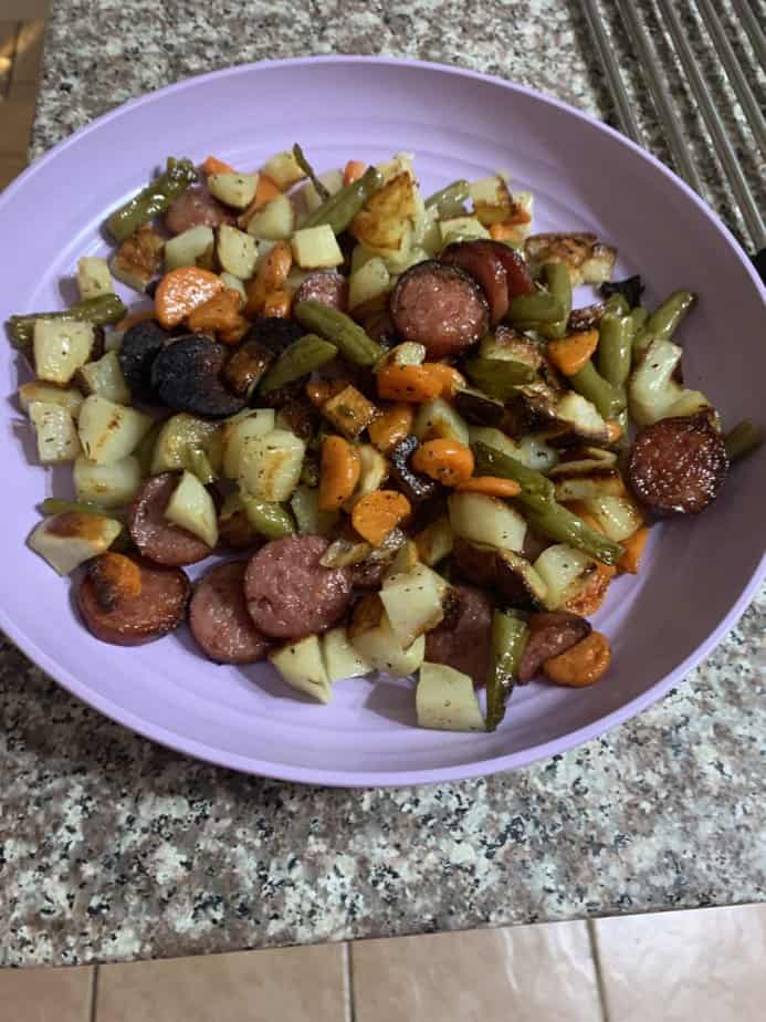 Sheet Pan Sausage with Veggies